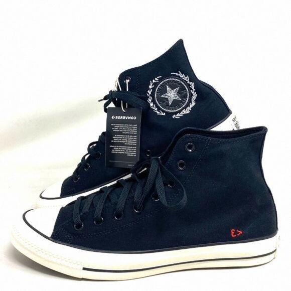 Converse Other - Converse Chuck Taylor Sneakers Hi Casual Black Shoes 152620C-BKW Custom Men For